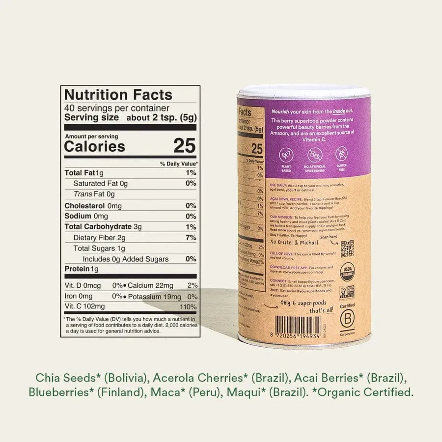 Forever Beautiful Organic Superfood Mix