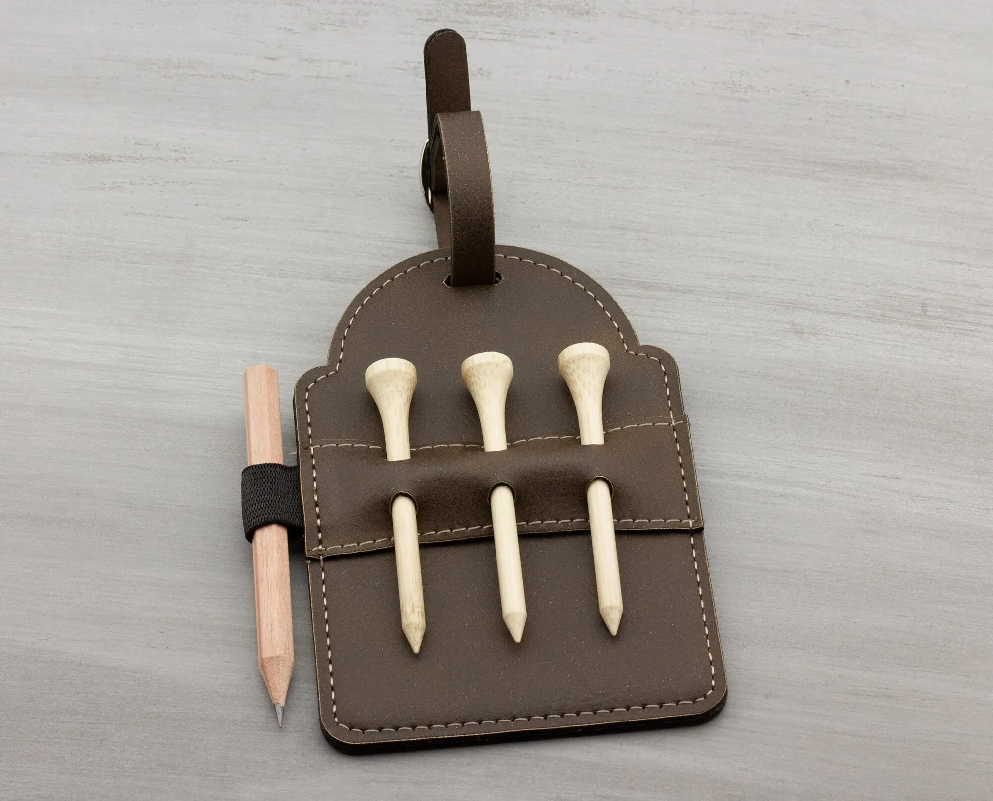 Golf Tee Holder Bag Tag Personalized