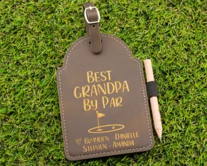 Golf Tee Holder Bag Tag Personalized