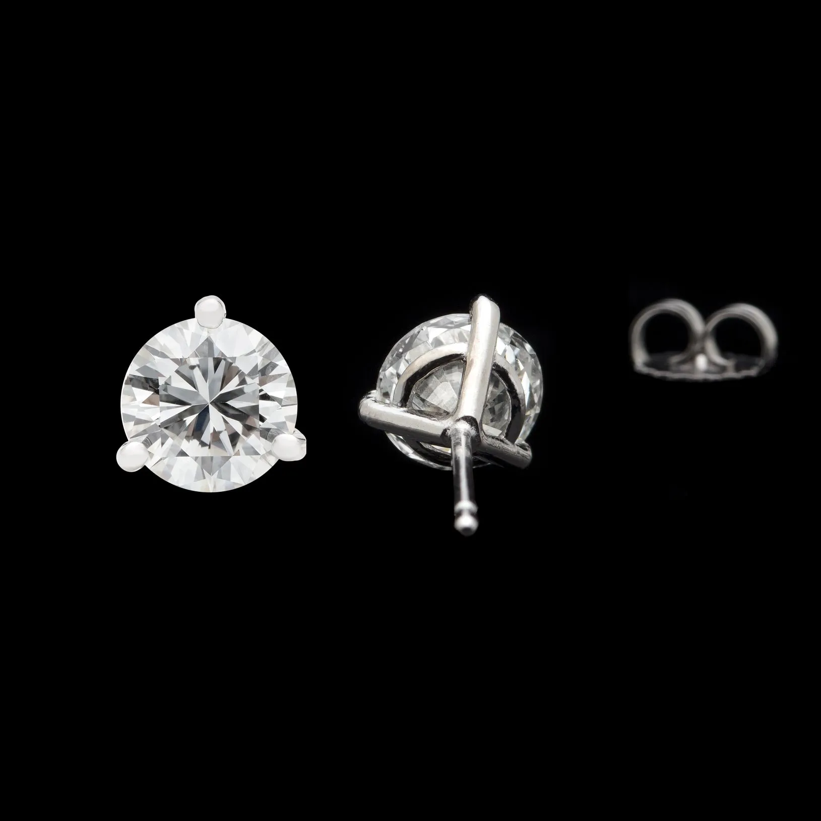 Gorgeous 3.81 carat GIA Diamond Studs