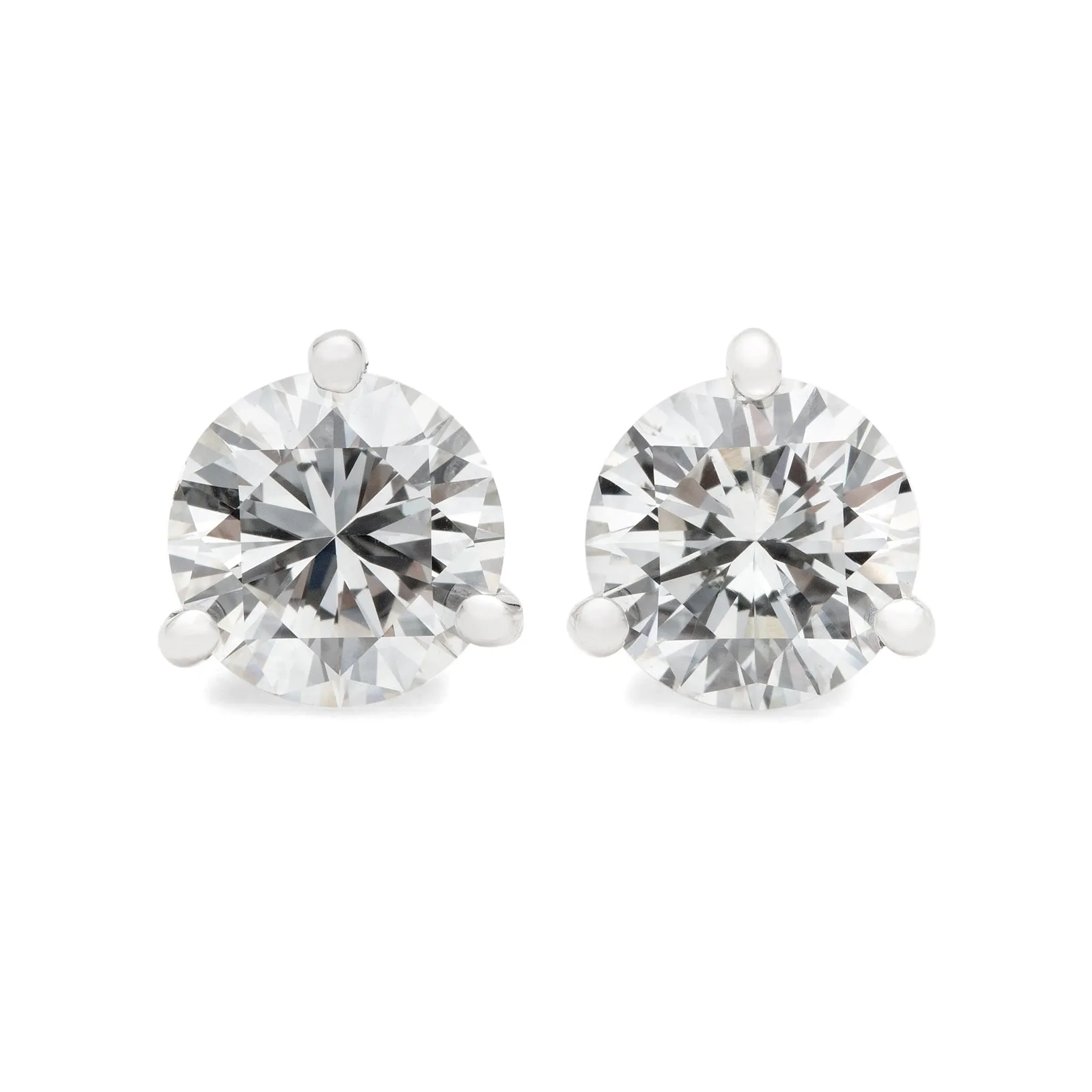 Gorgeous 3.81 carat GIA Diamond Studs