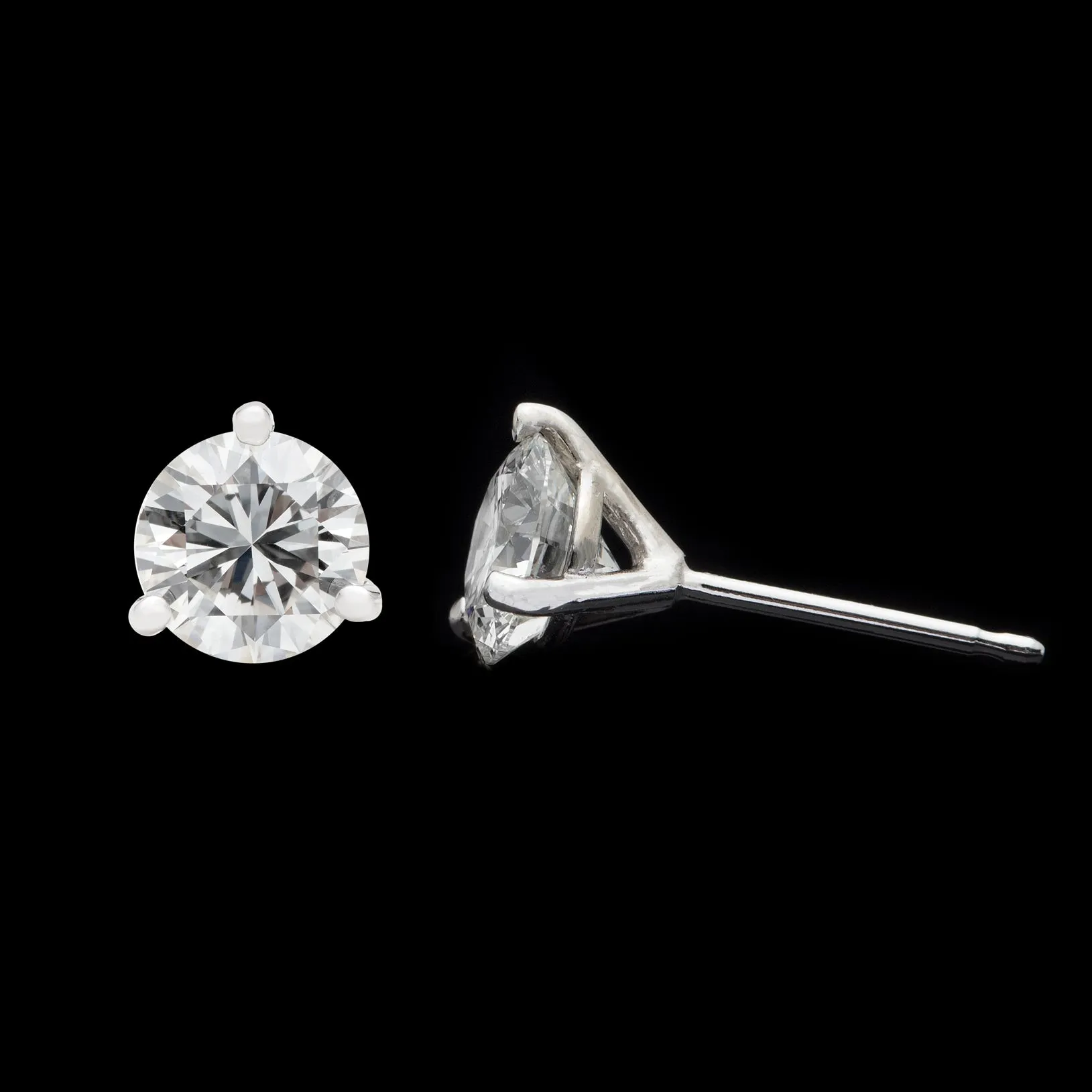 Gorgeous 3.81 carat GIA Diamond Studs