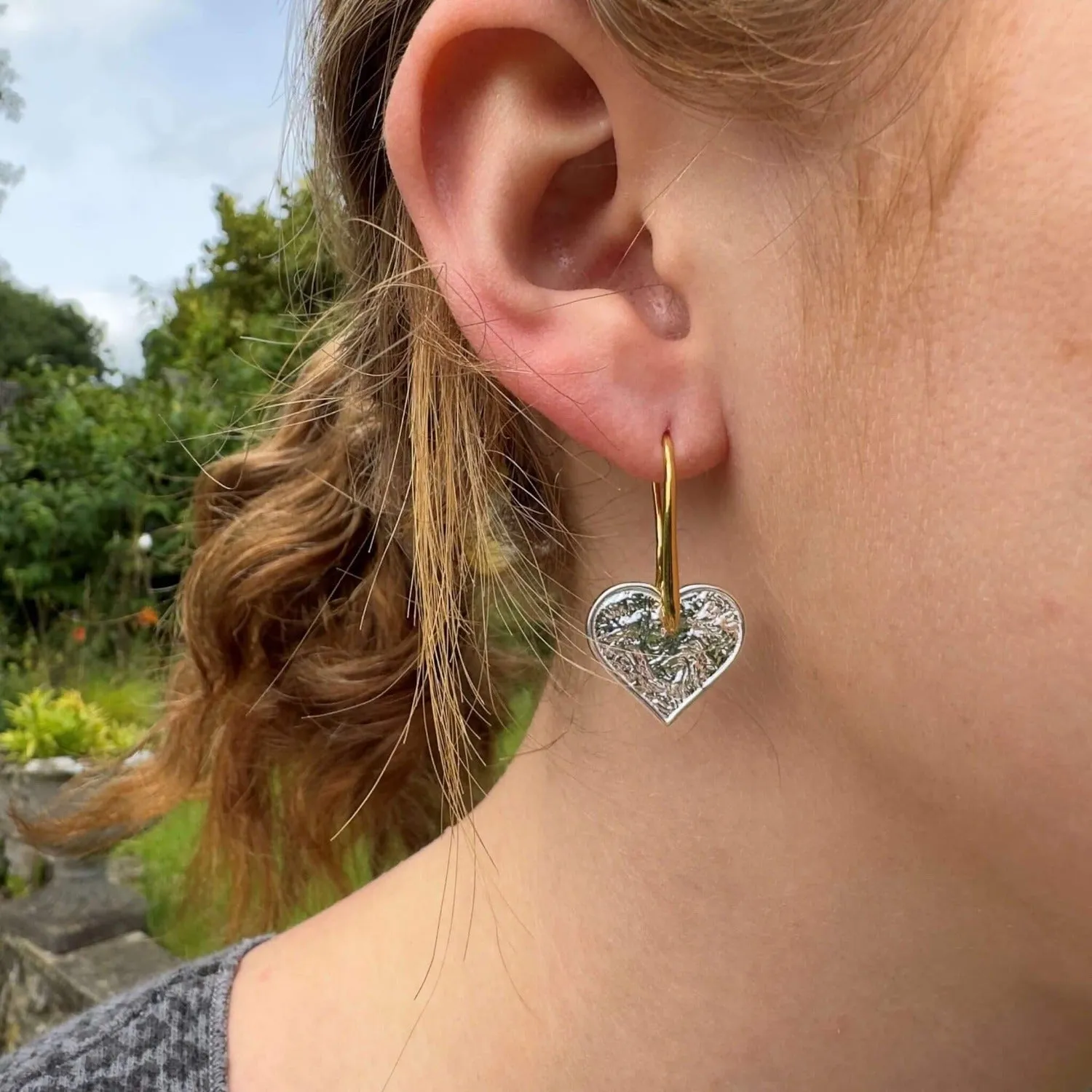 Gorgeous Heart Drop Earrings