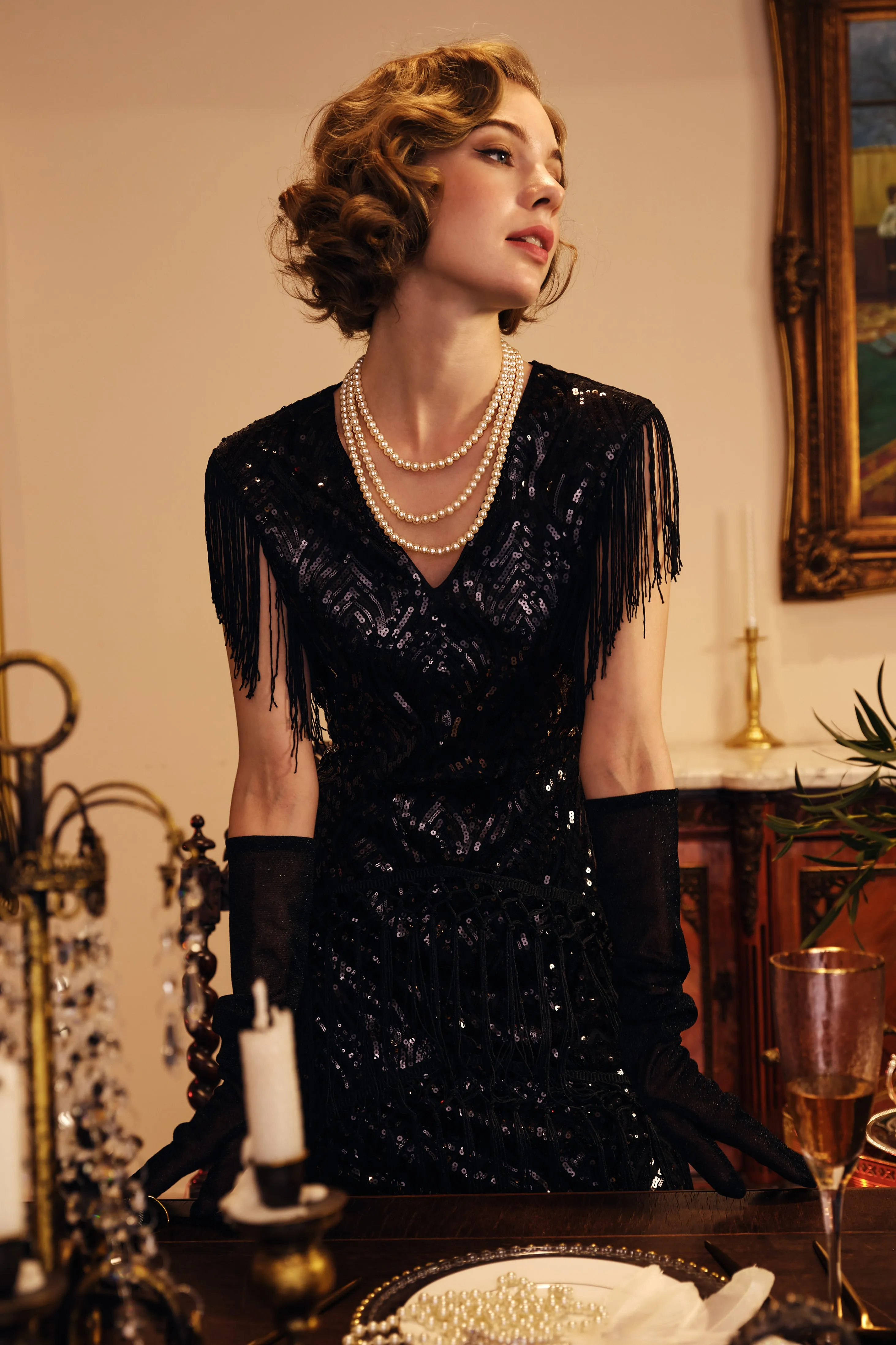 Gorgeous Long Faux Pearl Necklace