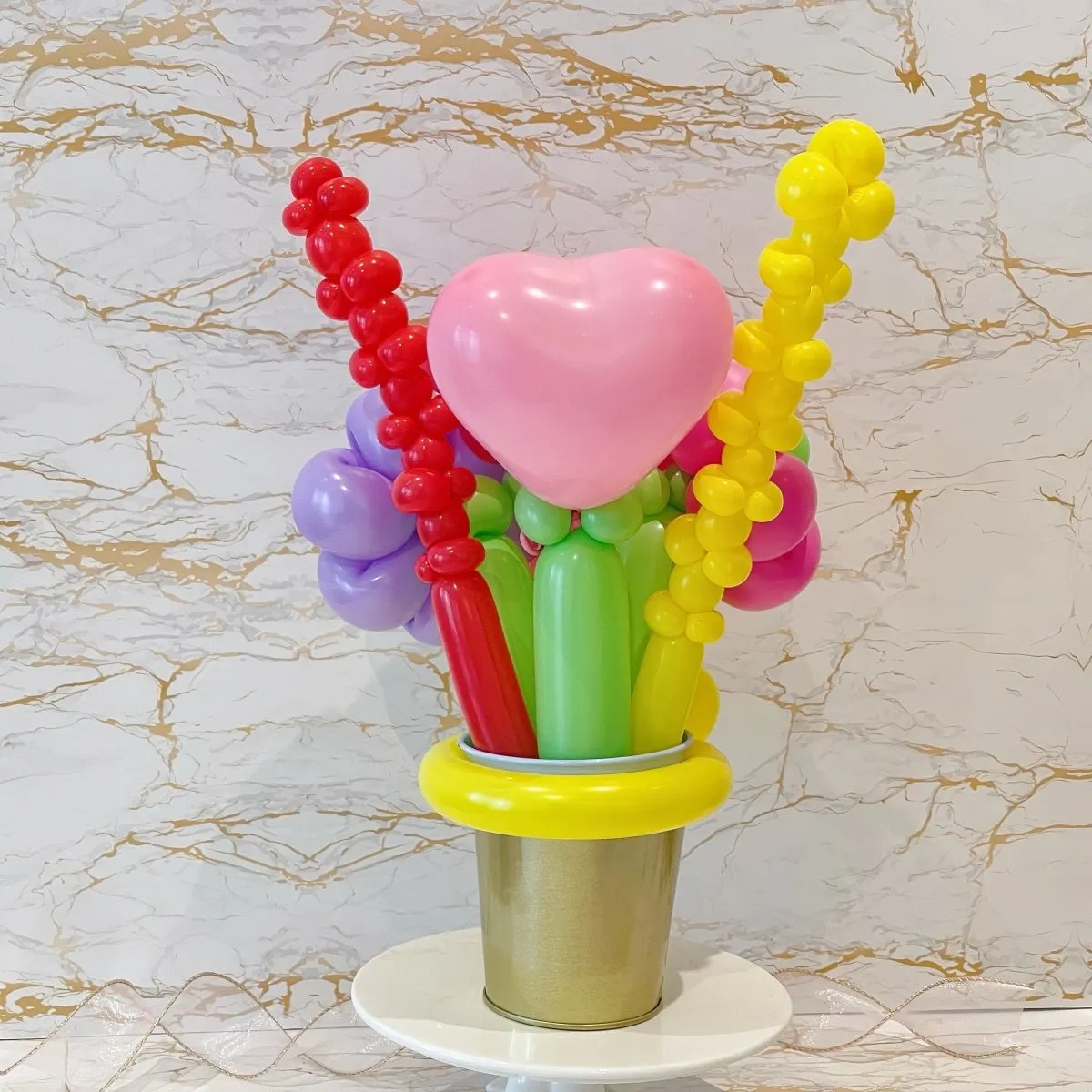 Gorgeous Mix Floral - Balloon Flower Bouquet Arrangement