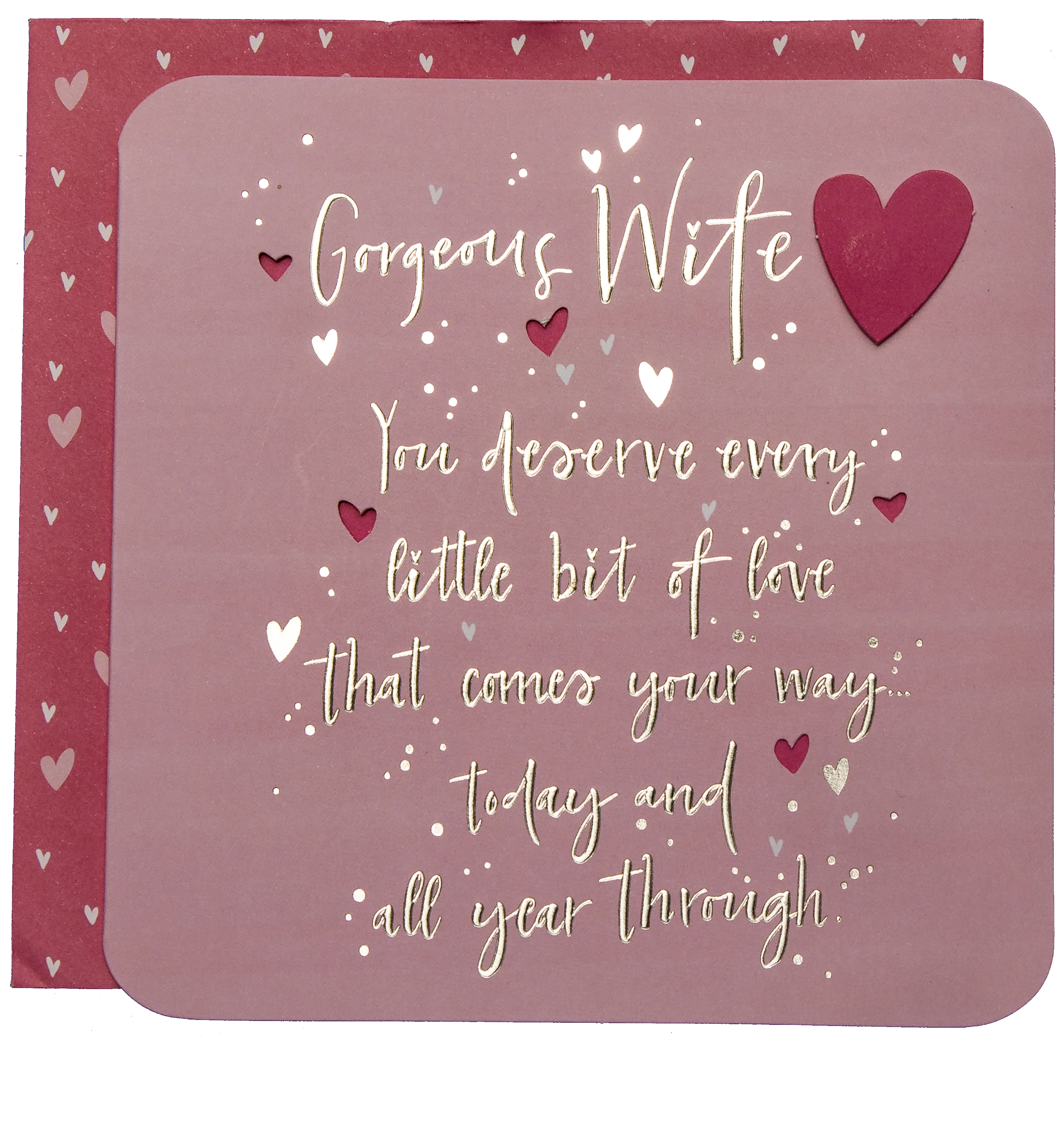 Gorgeous Wife Birthday Greeting Card