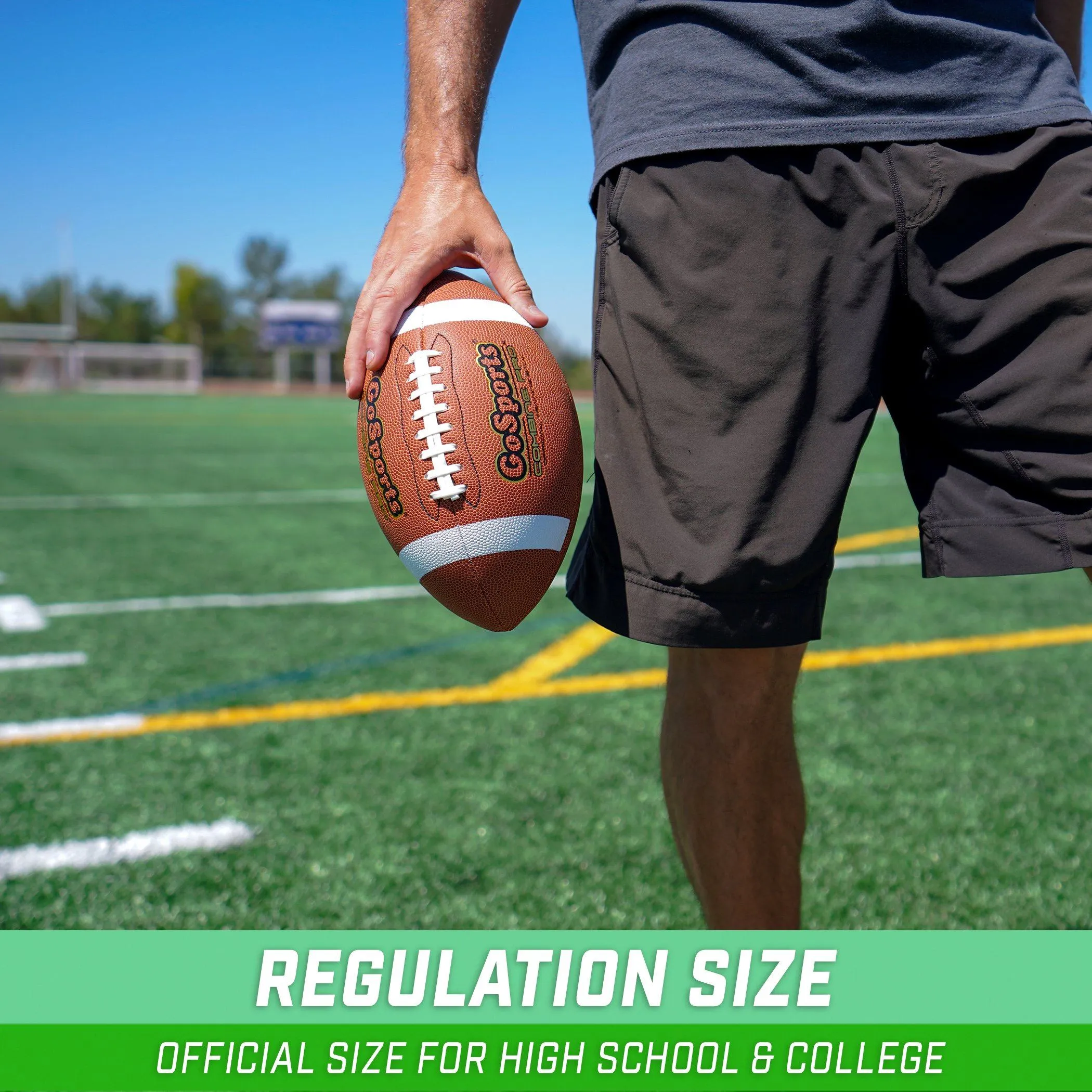 GoSports Combine Football 6-Pack - Regulation Size
