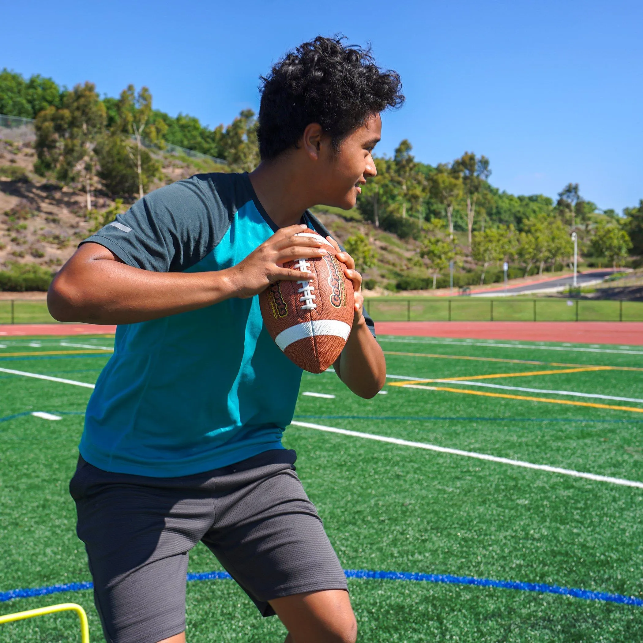 GoSports Combine Football 6-Pack - Regulation Size