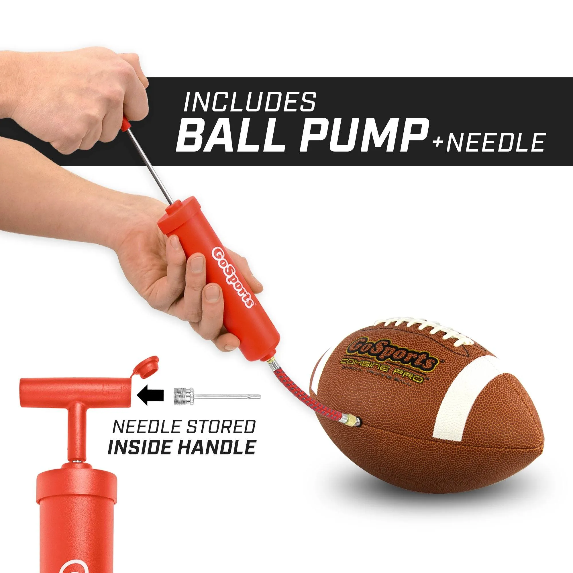 GoSports Combine Football 6-Pack - Regulation Size