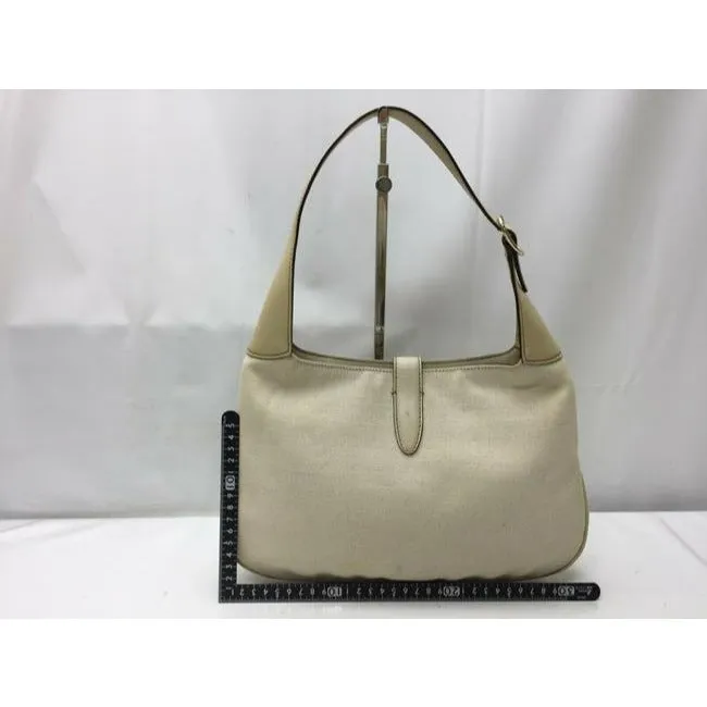 Gucci Hobo Jackie Beaded Limited Edition Purse Brown Leather Shoulder Bag