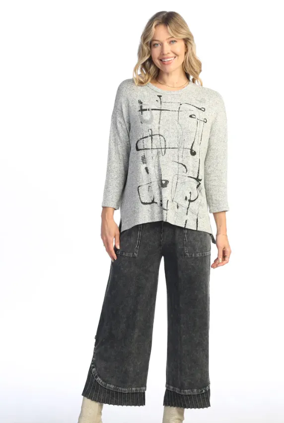 Heather Rhythm Sweater Top