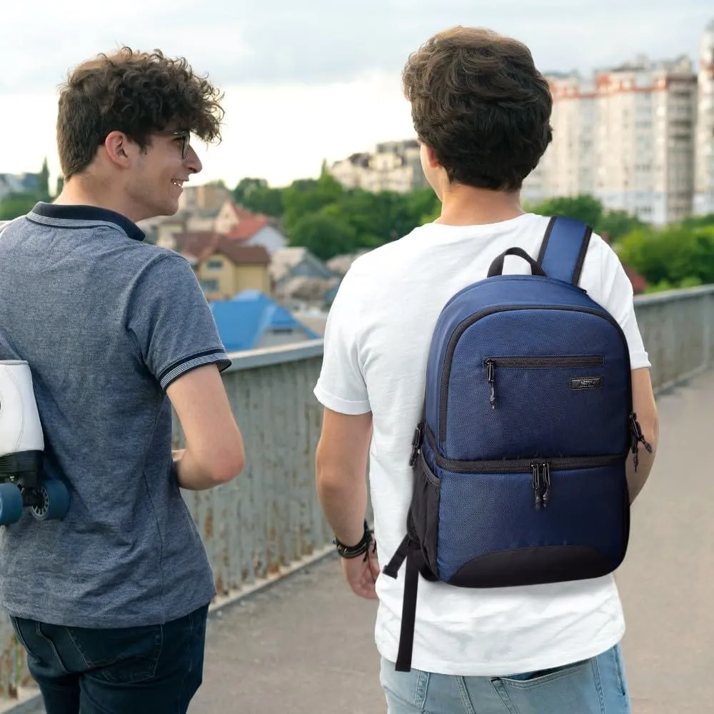 Insulated 2-in-1 Lunch Backpack with Cooler Compartment