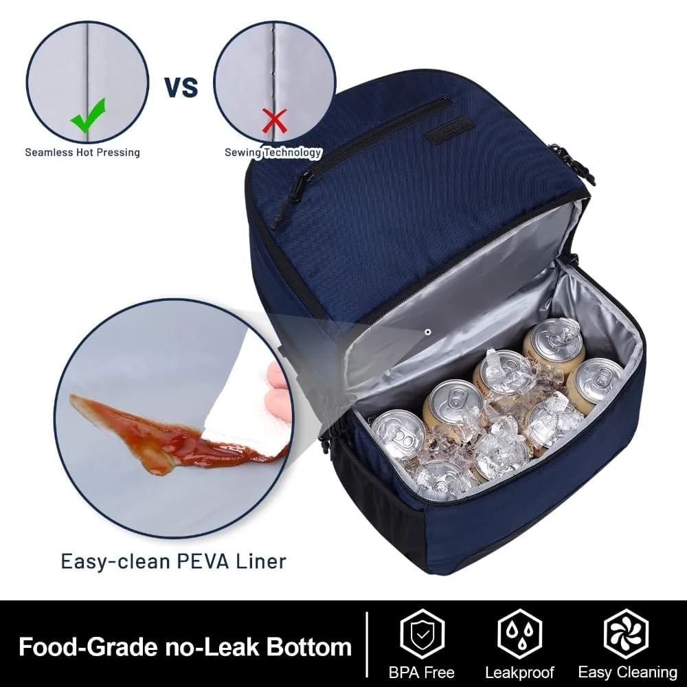 Insulated 2-in-1 Lunch Backpack with Cooler Compartment
