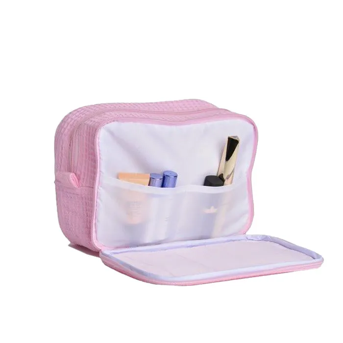 Junior League Waffle Weave Cosmetic Bag