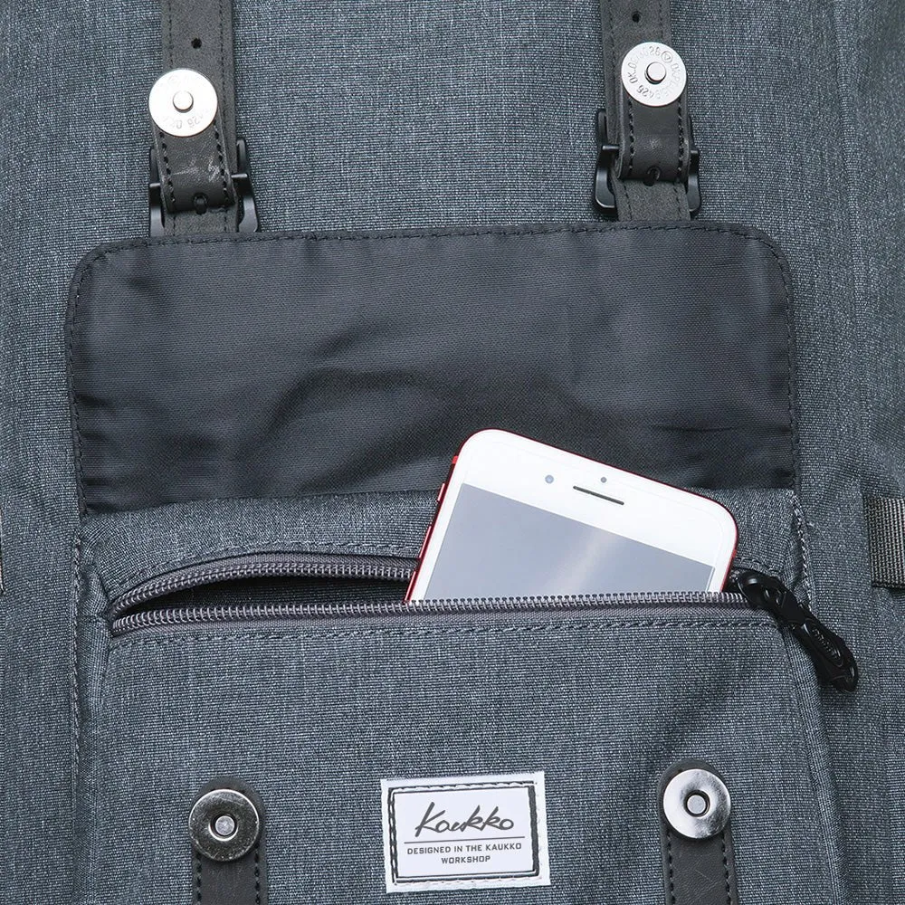 KAUKKO Backpack for city trips, EP5-6 ( DARKGREY / 16.1L )