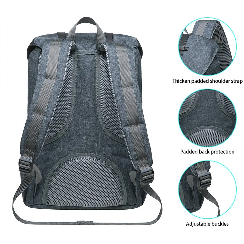 KAUKKO Backpack for city trips, EP5-6 ( DARKGREY / 16.1L )