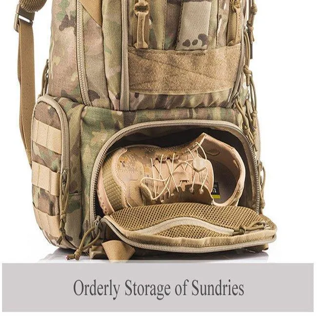 Large Multifunctional Hiking Molle Backpack