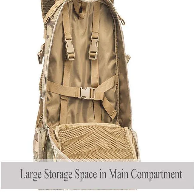 Large Multifunctional Hiking Molle Backpack