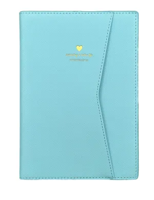 LIFE Leatherette Fashion Journal with Sleeve Cover (Blue)