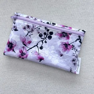Lilac Floral Reusable Snack Bag