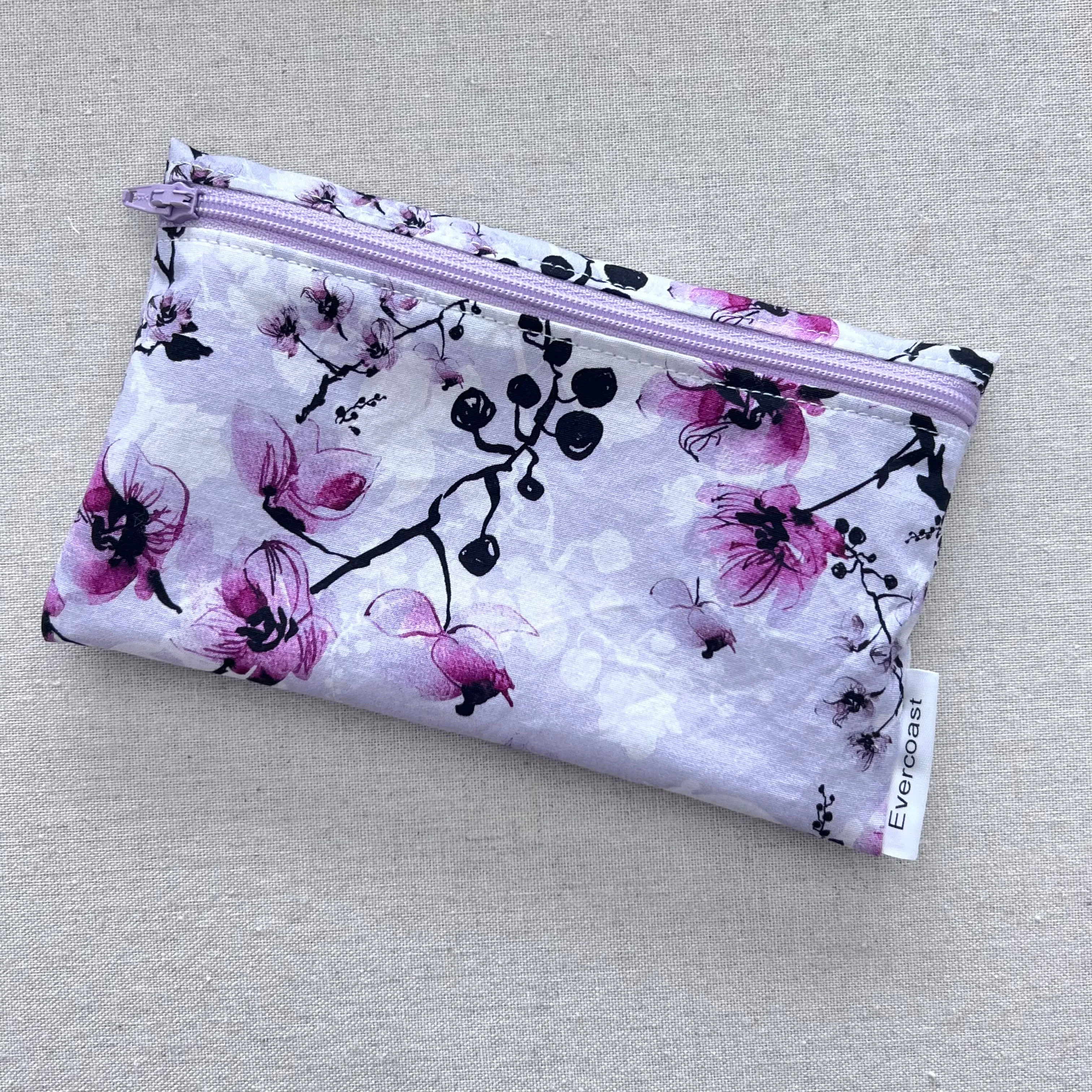 Lilac Floral Reusable Snack Bag