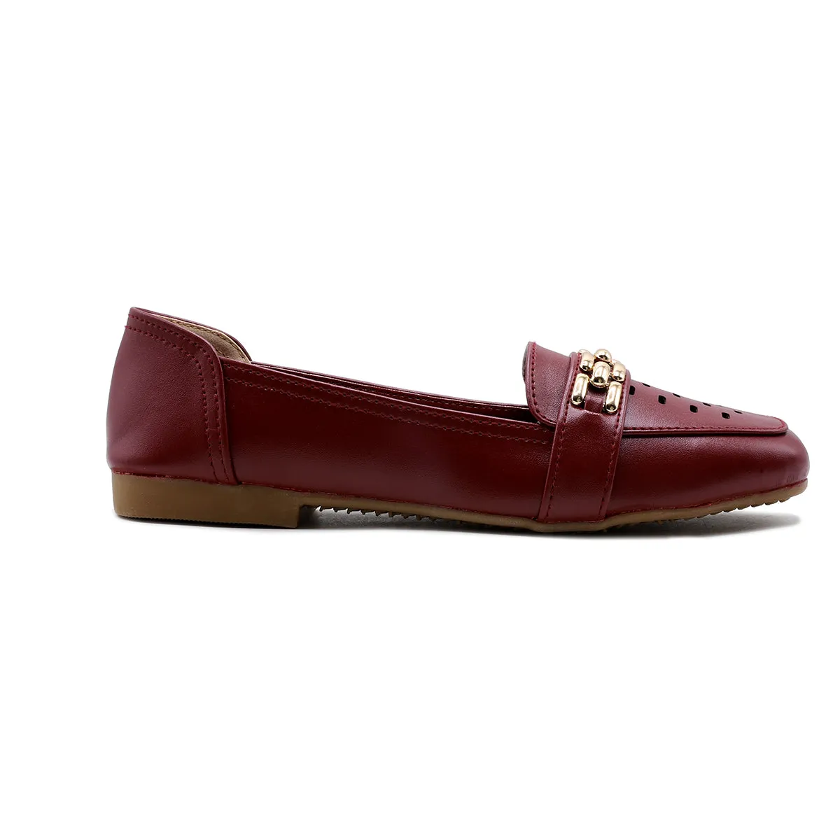 Maroon Casual Pumps L00900034