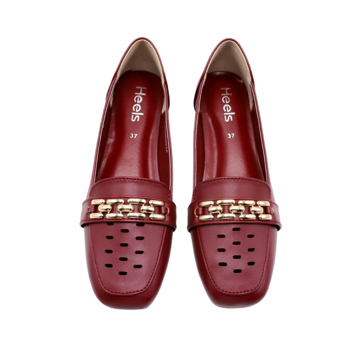 Maroon Casual Pumps L00900034