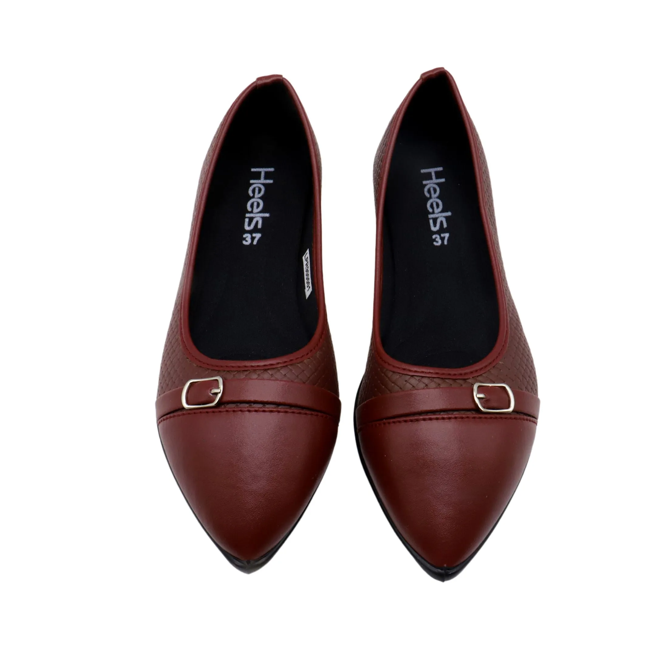 Maroon Casual Pumps LPR900001