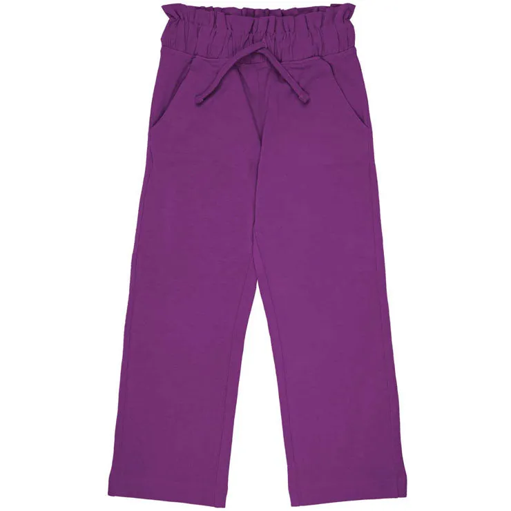 Maxomorra Paper Bag Pants Sweat - Violet