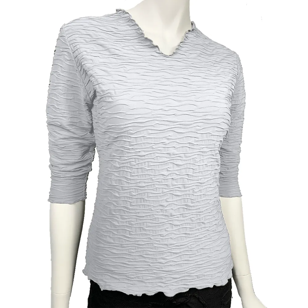 Microchip Crinkle Surreal Textured Top