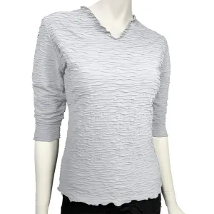 Microchip Crinkle Surreal Textured Top
