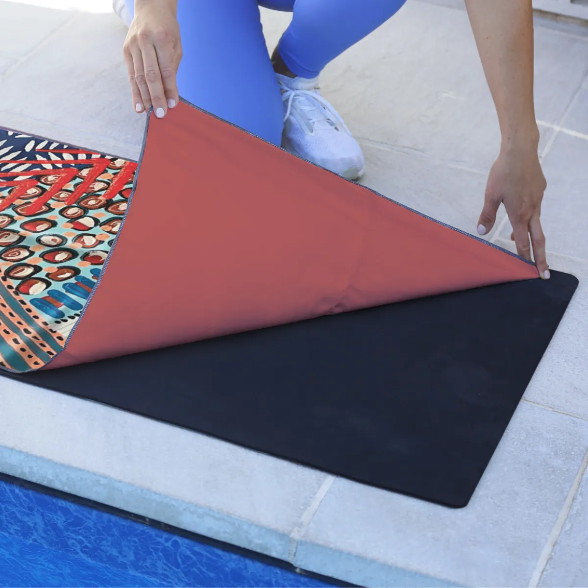 Microfiber Workout Towel - Nicole Orange