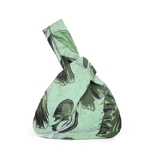 Mini Portable Knot Wrist Bag-variety of prints