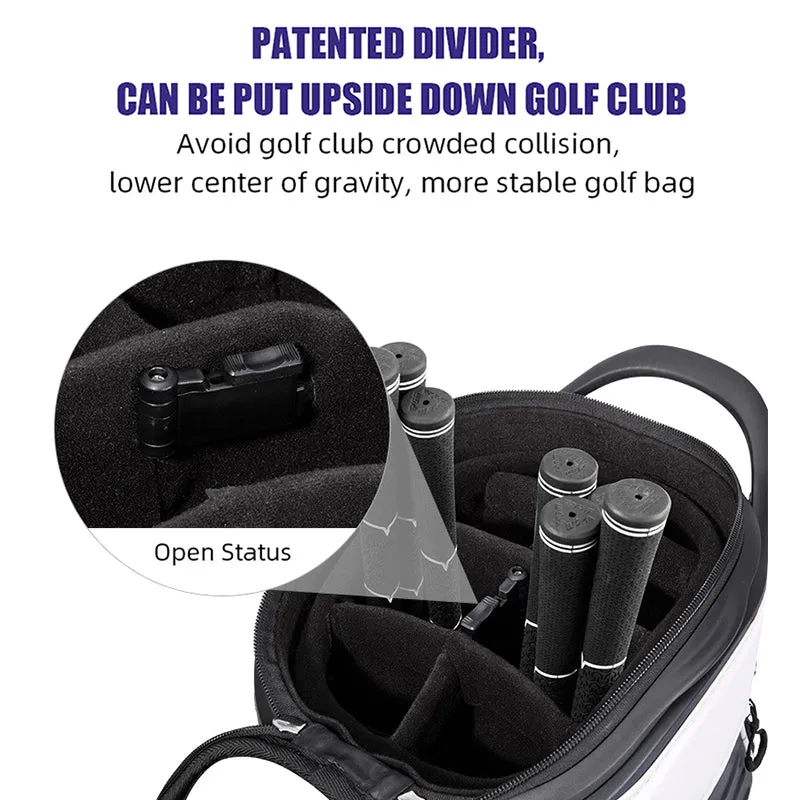 MOEYES M22QB03 golf bag manufacturers china microfiber leather golf bag