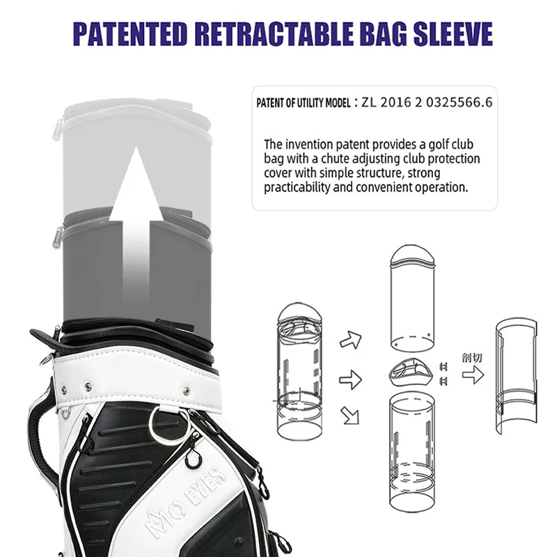 MOEYES M22QB03 golf bag manufacturers china microfiber leather golf bag