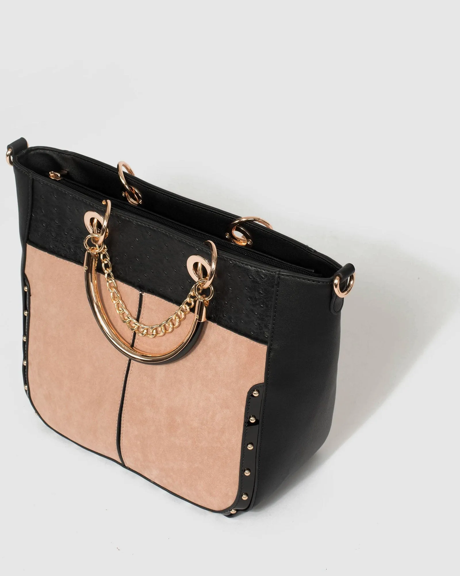 Multi Colour Claire Stud Chain Tote Bag