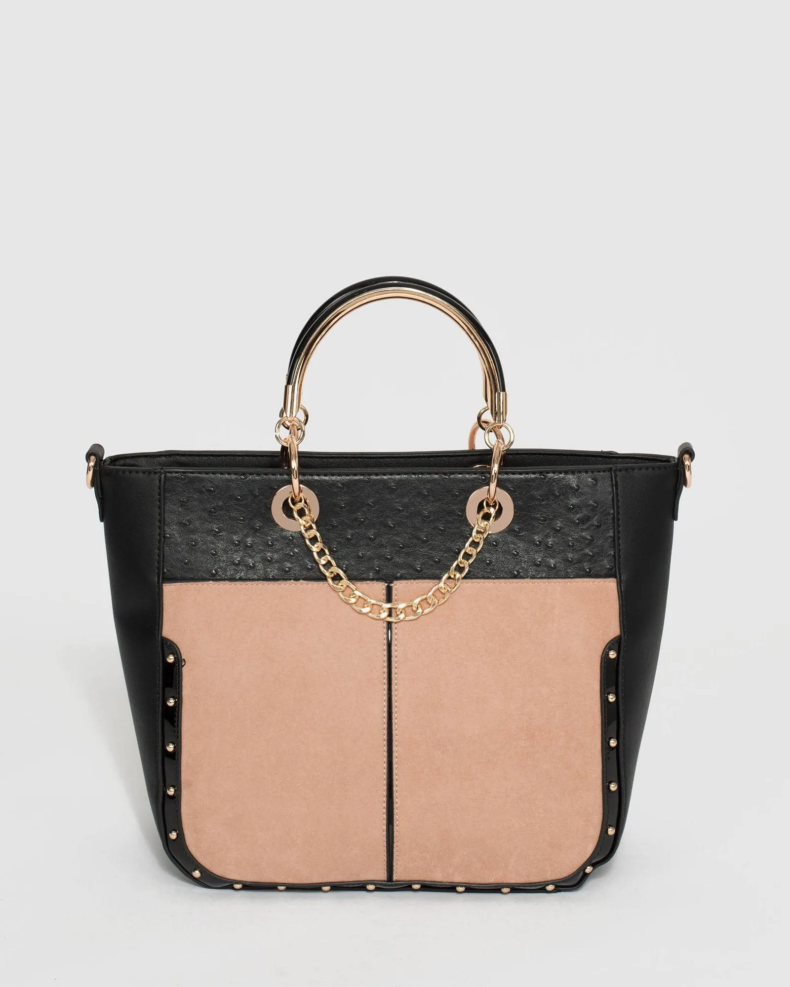 Multi Colour Claire Stud Chain Tote Bag