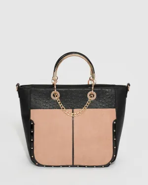 Multi Colour Claire Stud Chain Tote Bag