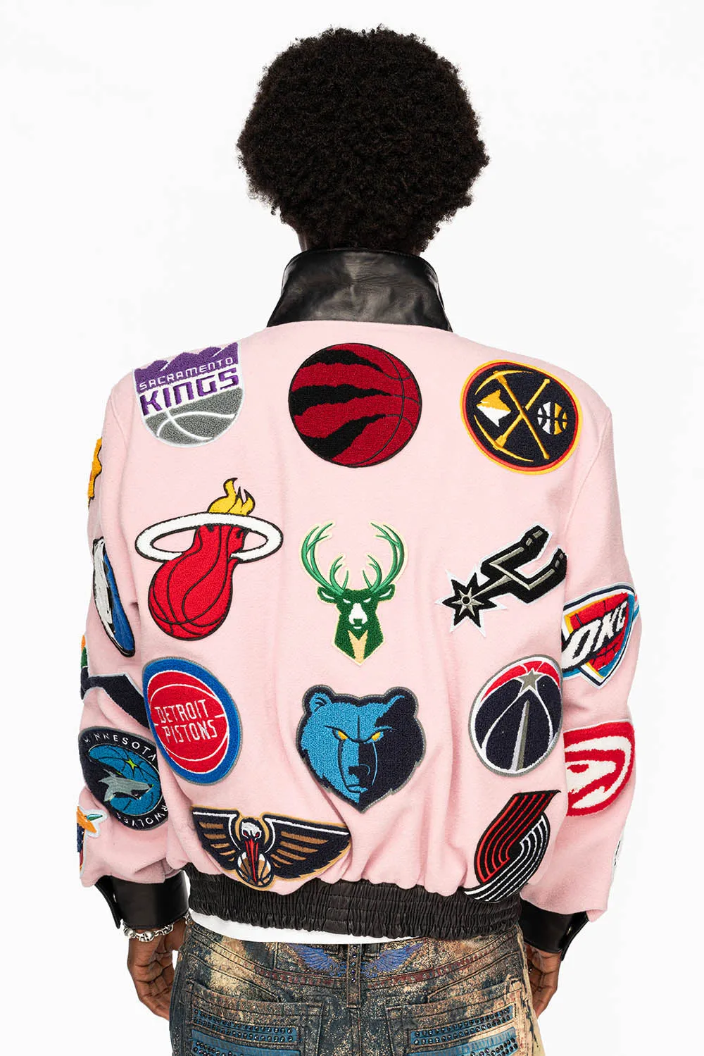 NBA  COLLAGE WOOL PINK