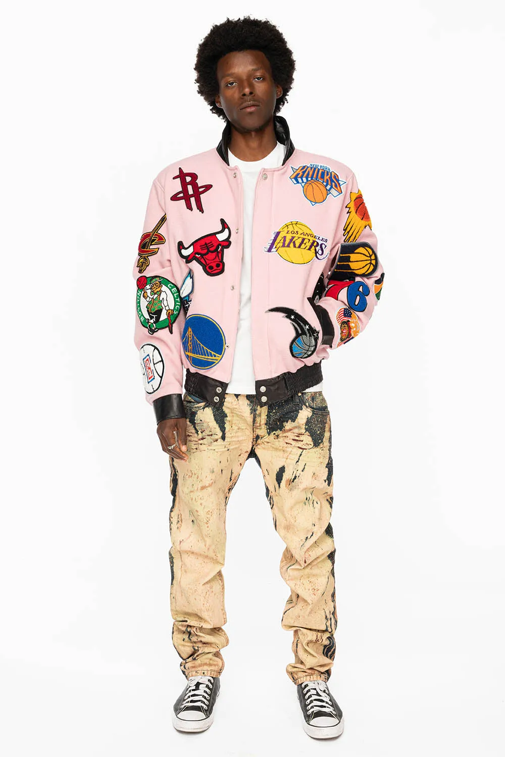 NBA  COLLAGE WOOL PINK