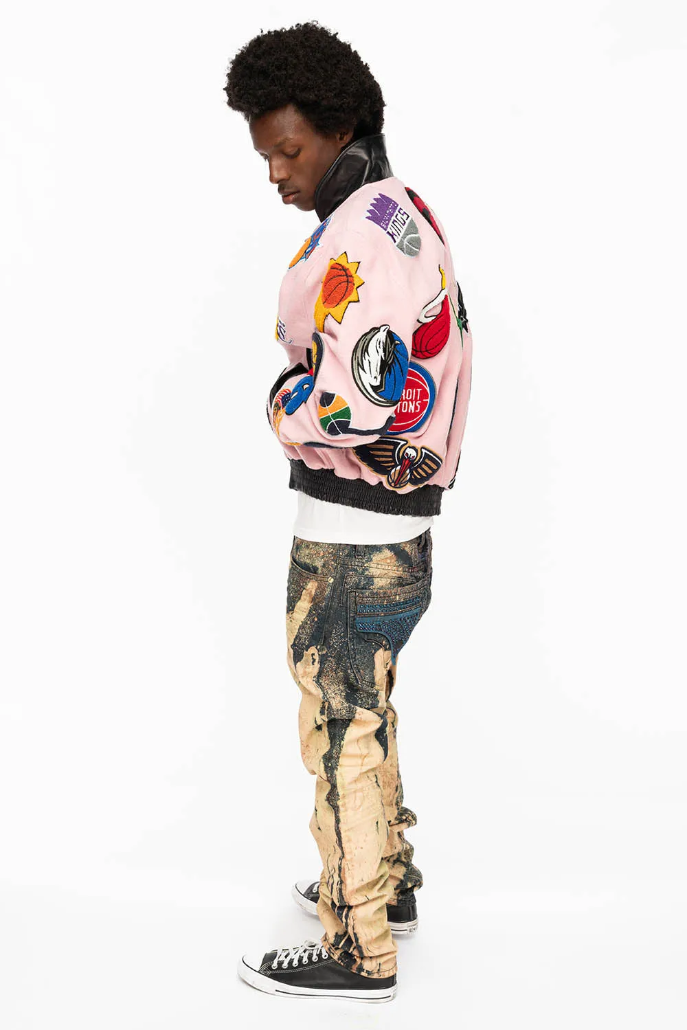 NBA  COLLAGE WOOL PINK