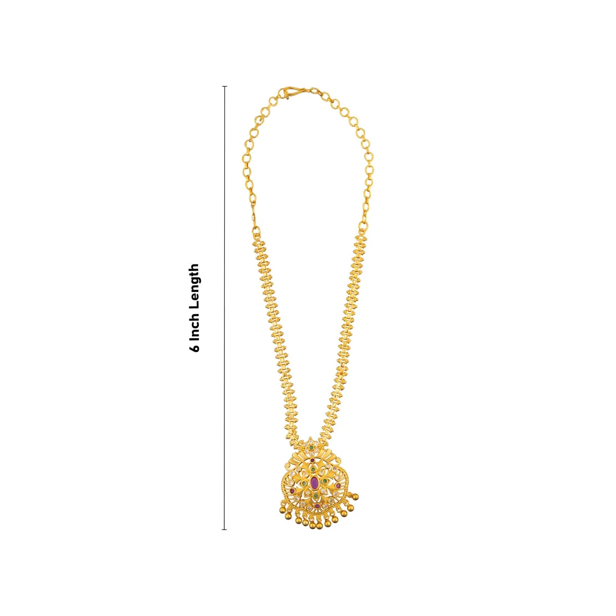 Necklace - 6 Inches | Gold Polish Haram/ Gold Polish Jewellery for Women/ 40 Gms Approx