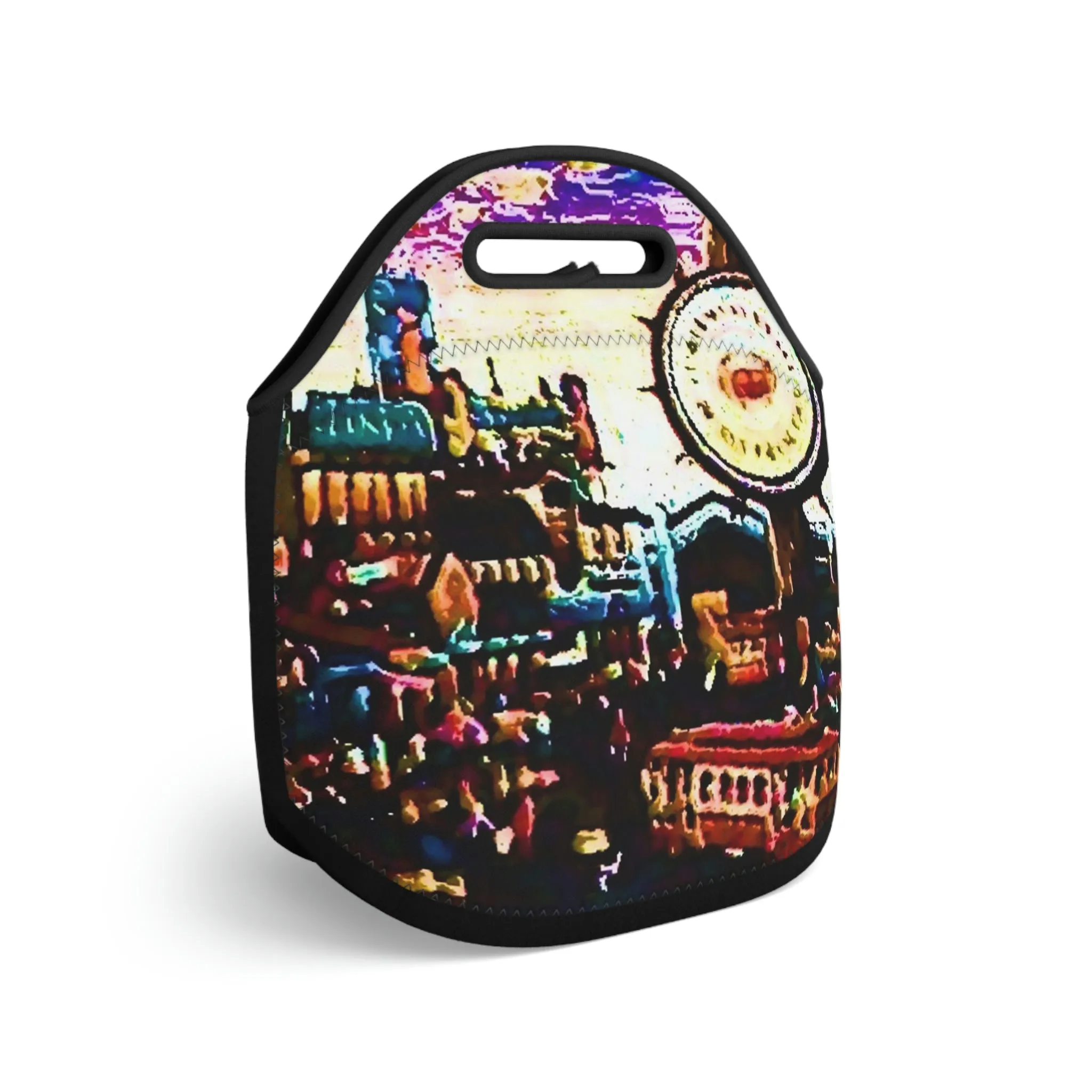 Neoprene Lunch Bag ...  "No.9 Fishermen's Grotto - Fishermen's Wharf, SF, California" ... Family Archives: 1970's ... Original Works ...