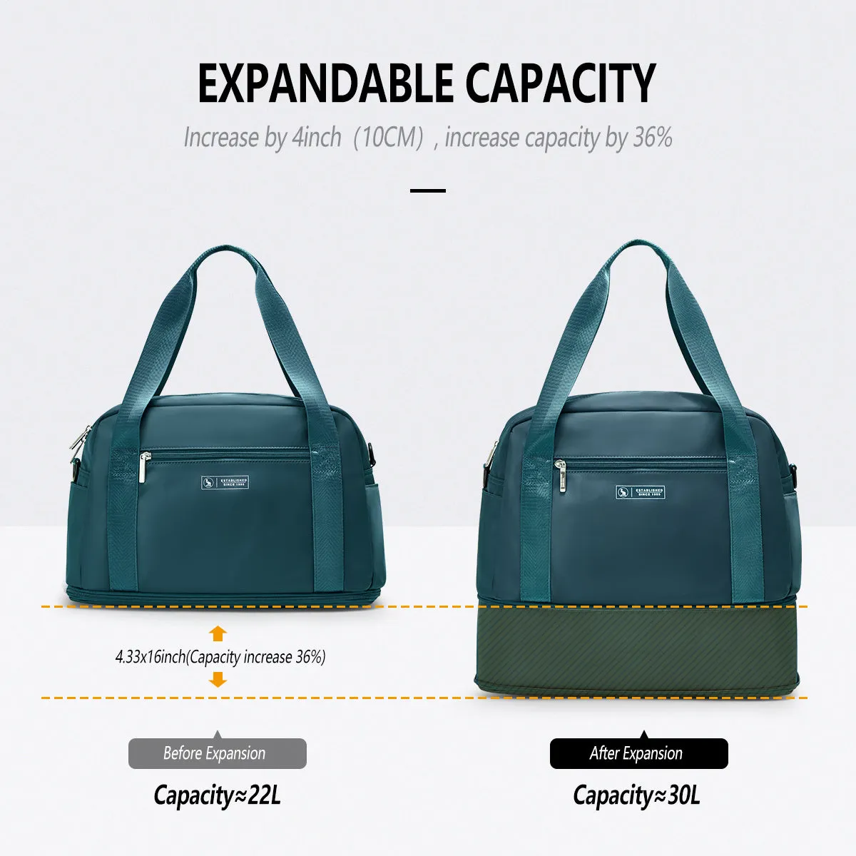 OIWAS Foldable Travel Duffel Bags Outdoor Travel Bag