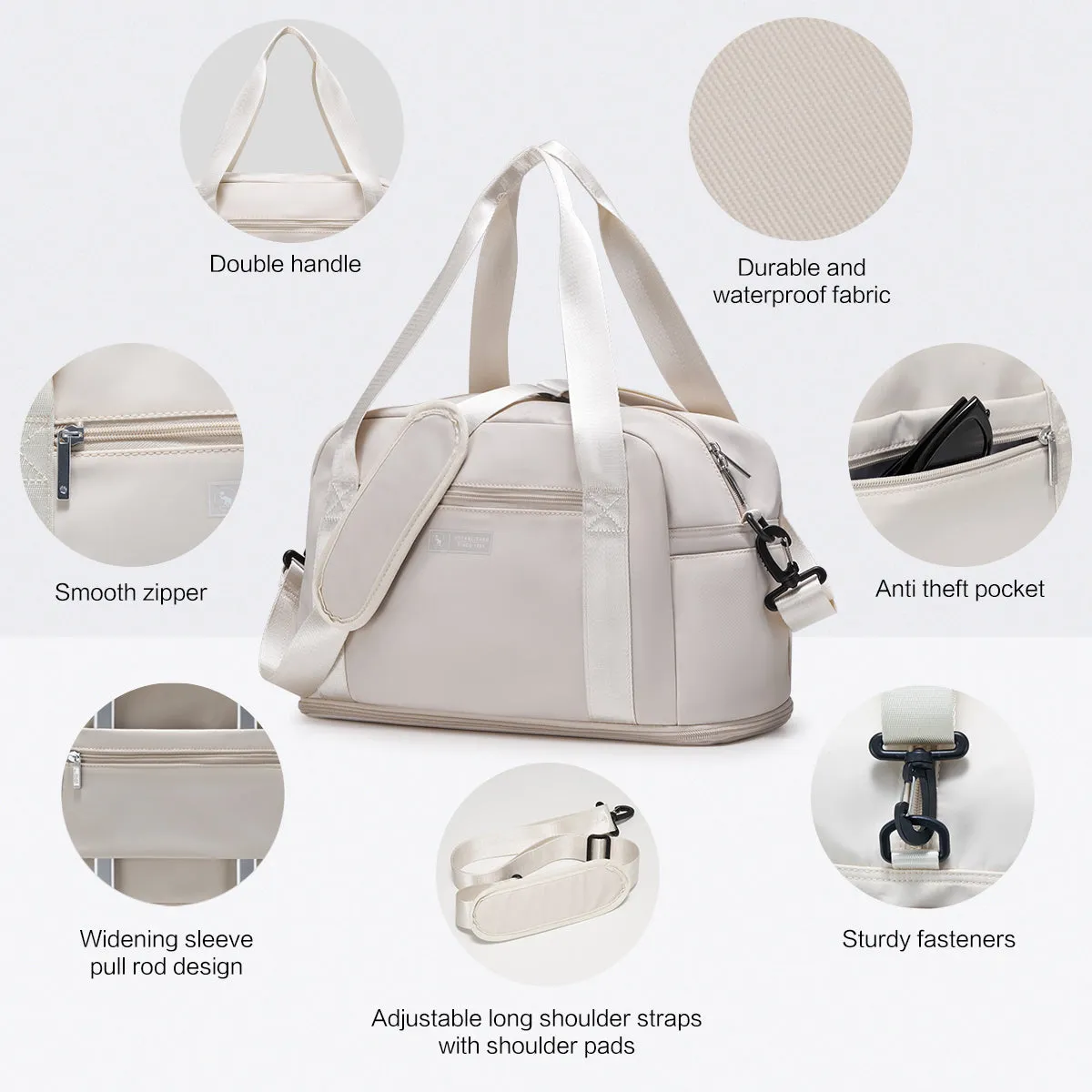 OIWAS Foldable Travel Duffel Bags Outdoor Travel Bag
