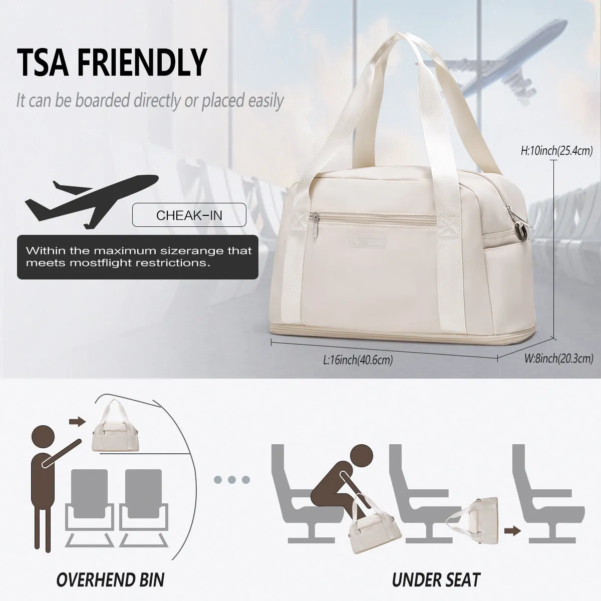 OIWAS Foldable Travel Duffel Bags Outdoor Travel Bag