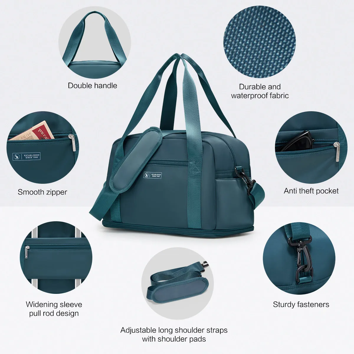 OIWAS Foldable Travel Duffel Bags Outdoor Travel Bag