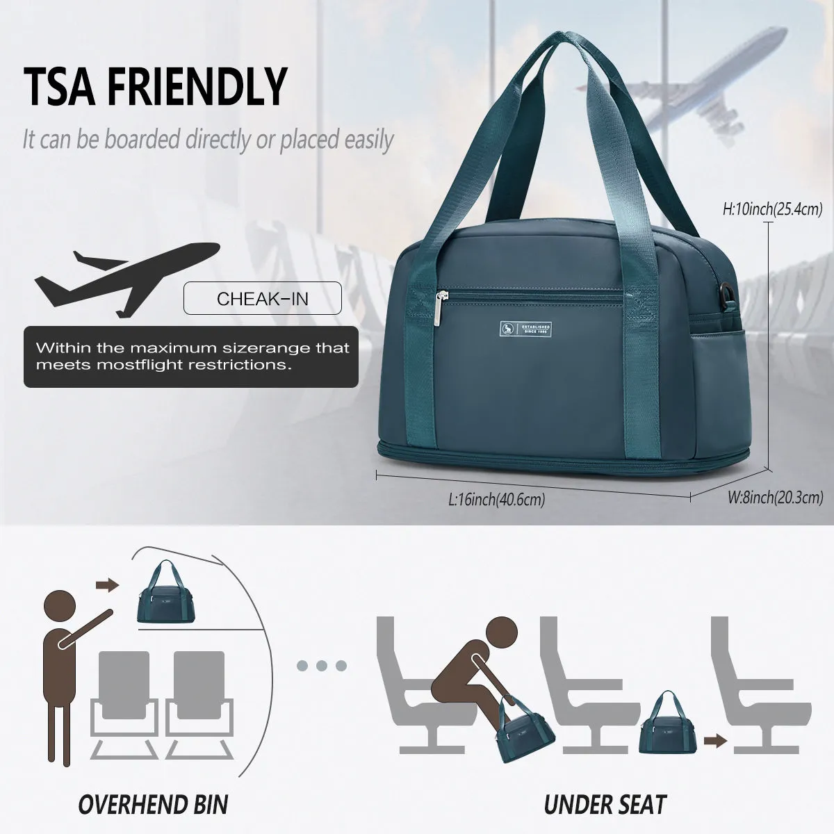 OIWAS Foldable Travel Duffel Bags Outdoor Travel Bag