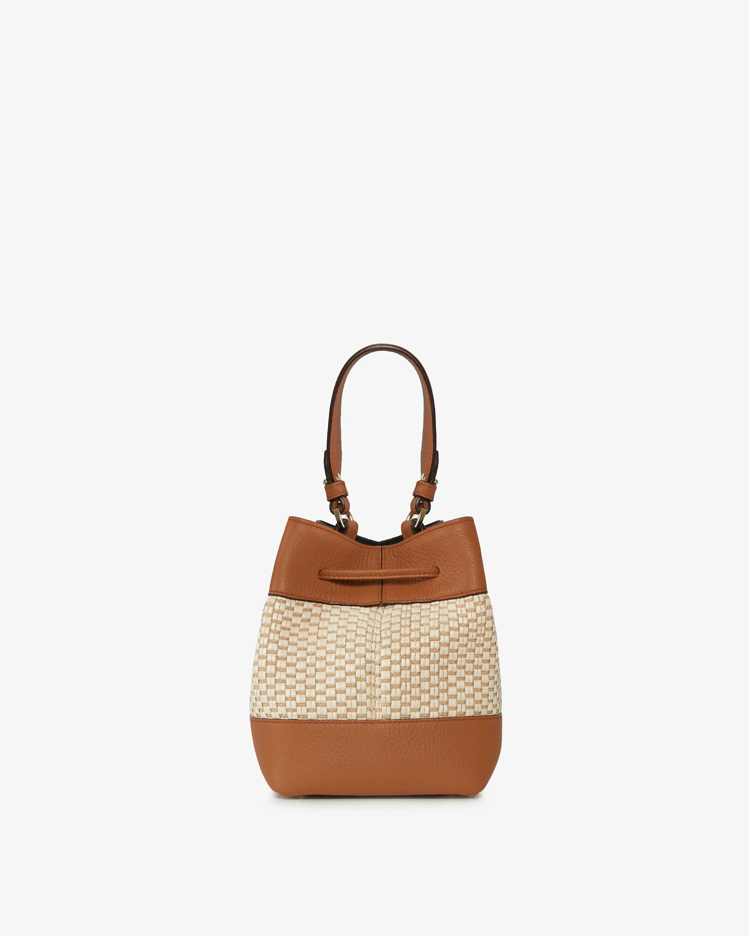 Osette - Cotton Raffia/Leather Tan