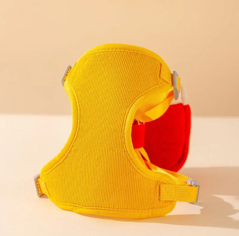 Pet dog self-backpack leash goes out artifact Bichon Frize Teddy Pomeranian small dog chest and back model to prevent escape